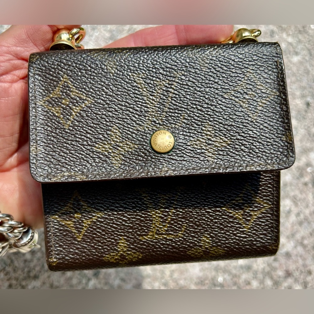 Louis Vuitton Mini Brown Monogram Wallet Crossbody